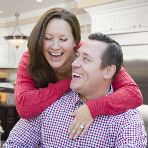 Happy Laughing Affectionate Couple