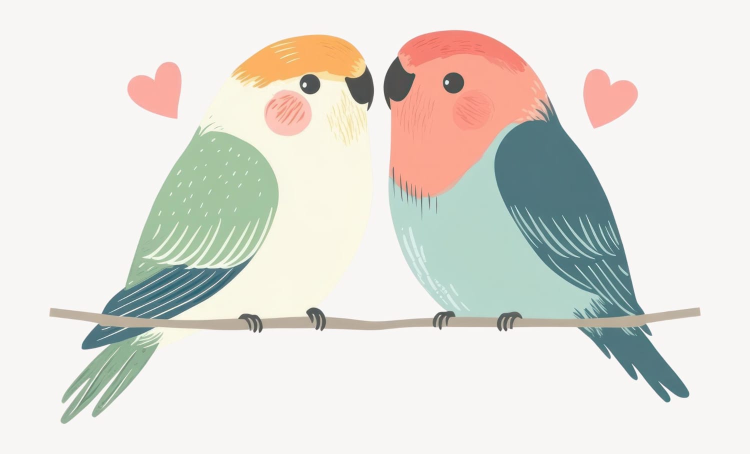 love birds illustration